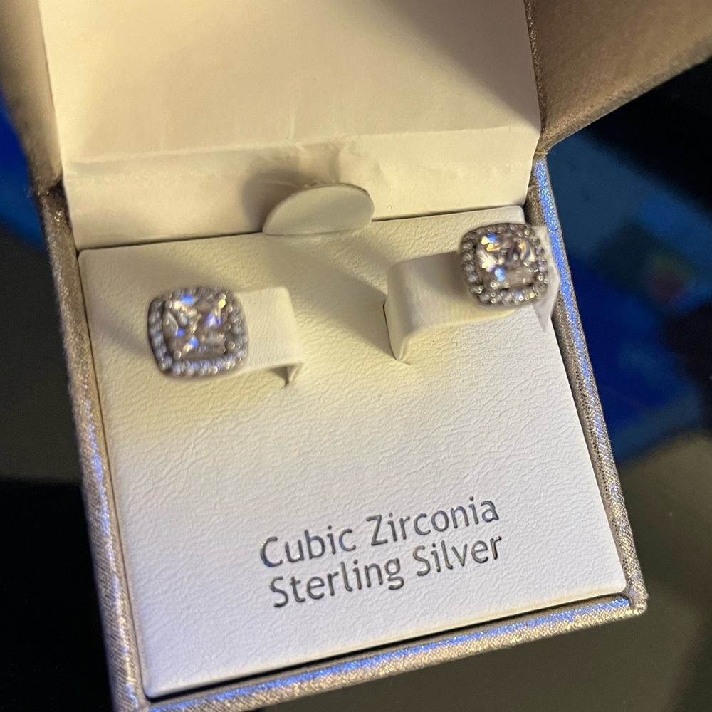 Earrings- cubic Zirconia - by Rachel Ashwell - new never worn